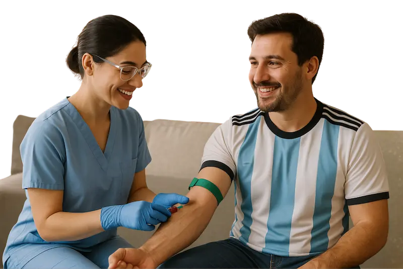 Home sample collection in Argentina