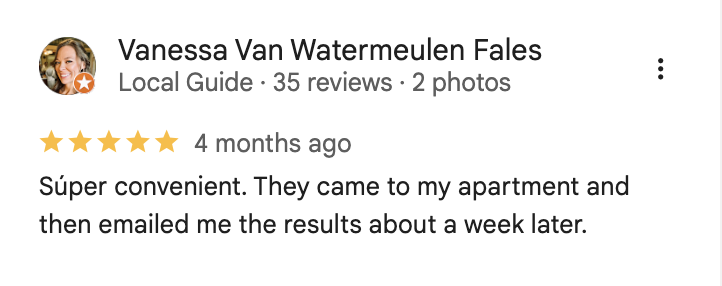 Google review screenshot from a SaludyVos patient 2