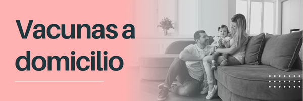 Banner móvil que promociona las vacunas a domicilio de SaludyVos